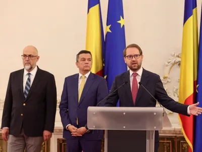 Hunor, Grindeanu și Dominic Fritz - Foto: INQUAM PHOTOS / Octav Ganea