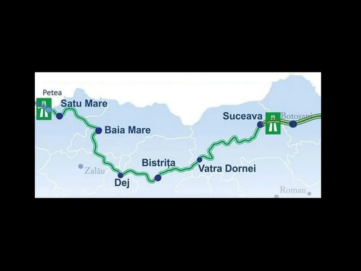 Harta Autostrada Nordului - Foto: monitorulcj.ro