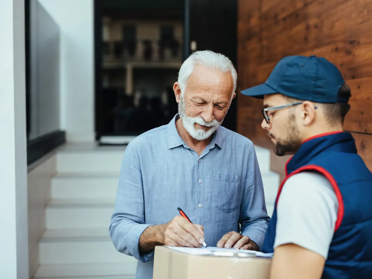 Pensionar și poștaș - Foto: Freepik