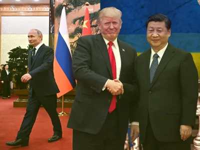 Vadimir Putin, Donald Trump și Xi Jinping - Foto: Profimedia images