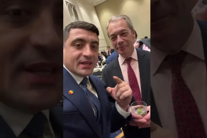 George Simion și Nigel farage