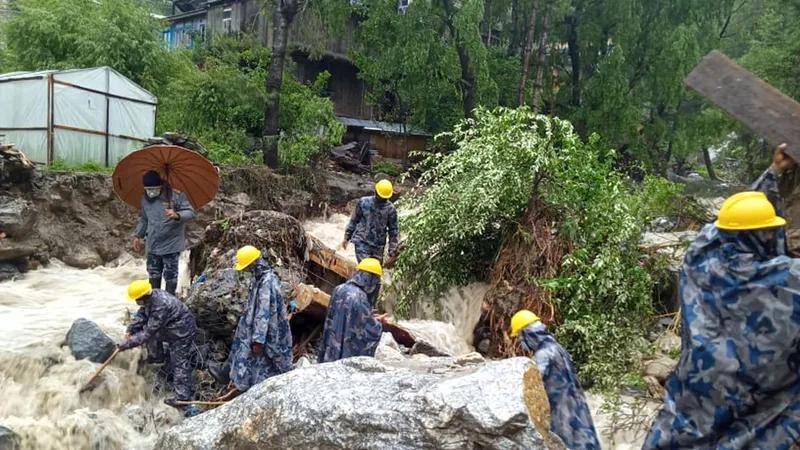 Circa 900 de turiști au fost evacuați din Machu Picchu din cauza inundațiilor/FOTO: kathmandupost.com