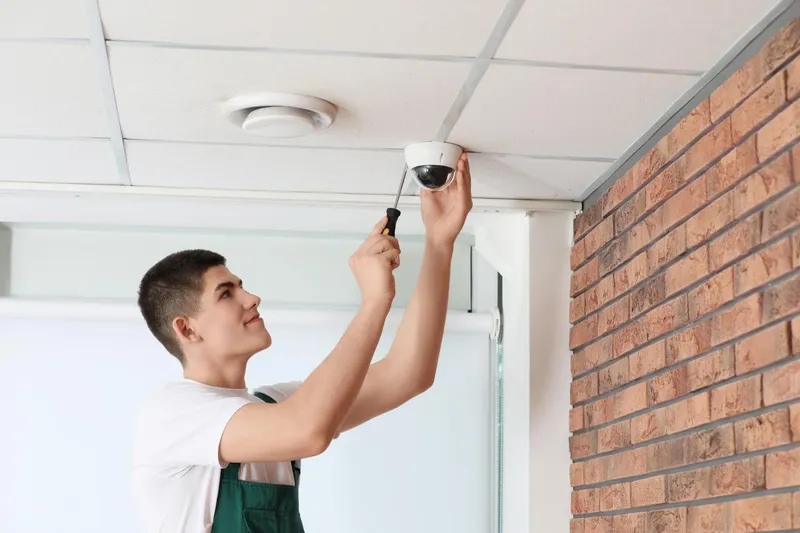 Bărbat care montează o cameră video - Foto: Freepik (Imagine cu rol ilustrativ)