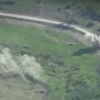 Artileria ucraineană a făcut praf un un detașament de tancuri rusești în Harkov/FOTO: Tiwtter/Captura video
