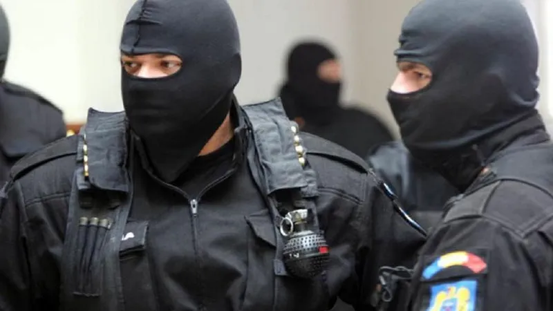 Mascați DIICOT (imagine cu caracter ilustrativ) - Foto: Poliția Română