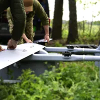 Cea mai veche școală militară de comandă din Moscova, în flăcări după un atac cu drone - Foto: Facebook/Volodimir Zelenski - Caracter ilustrativ