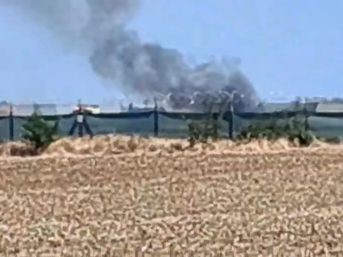 Avion prăbușit - FOTO Captură video