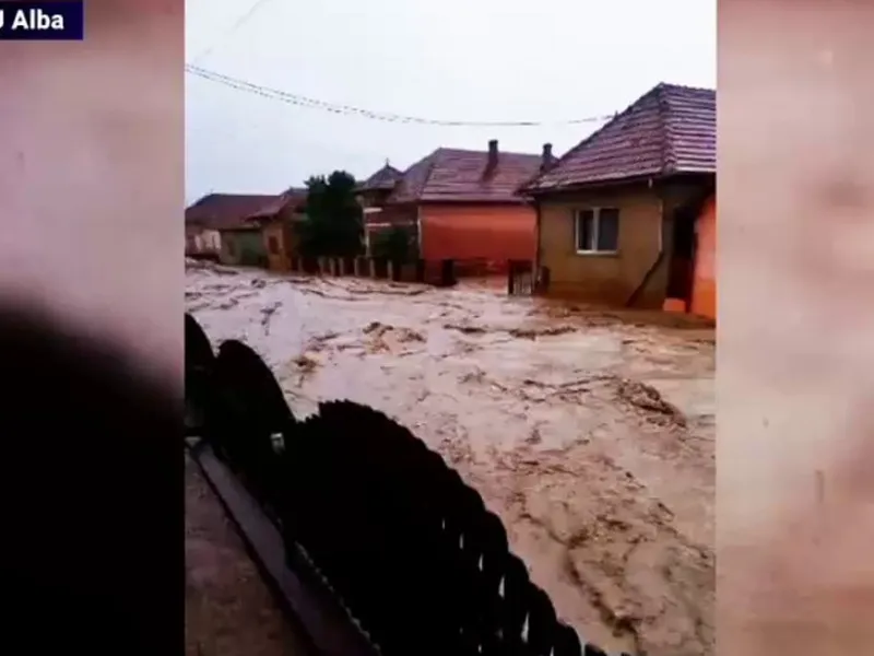 La nivel național, furtunile au făcut ravagii în 30 de localități din nouă județe - Foto: ISU Alba