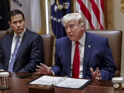 Donald Trump și Marco Rubio - Foto: Profimedia Images