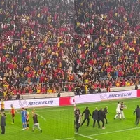 VIDEO Incidente șocante la un derby în Turcia. Un fan l-a lovit pe un jucător cu un steag de corner - FOTO: Twitter/@JustSaintss