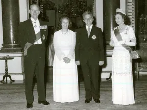 Elena și Nicolae Ceaușescu, alături de Regina Elisabeta și Prințul Philip, în 1978 - Foto: Fototeca online a comunismului românesc - cota 191/1978