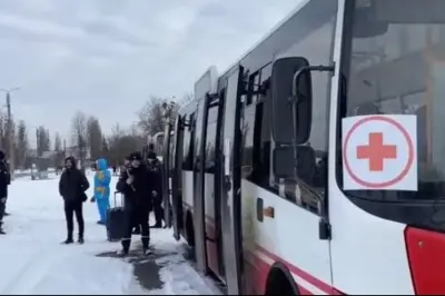 Coridorul de evacuare din Sumi va rămâne deschis miercuri, spune guvernatorul regional/FOTO: Twitter/NEXTA