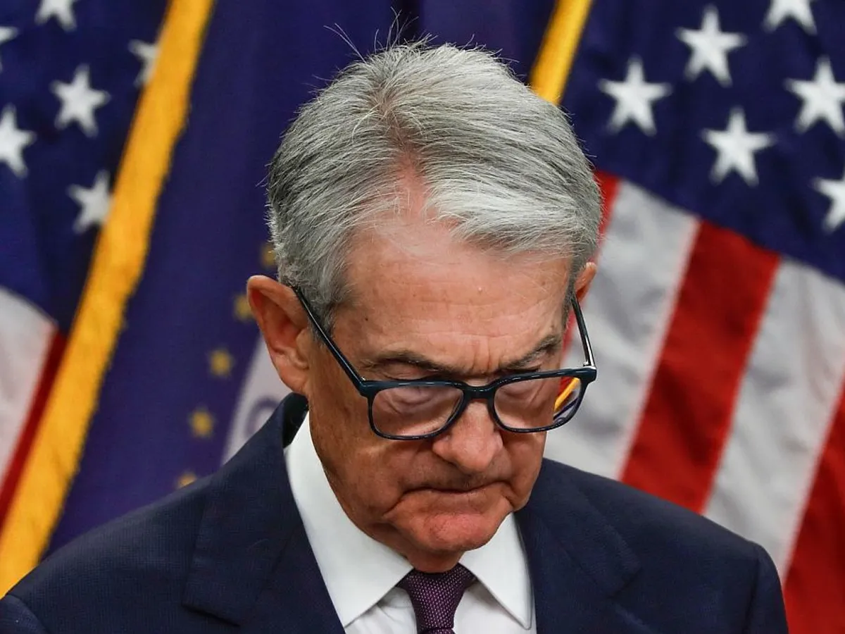 Jerome Powell, şeful Fed, în conferinţă de presă - Foto: Profimedia Images
