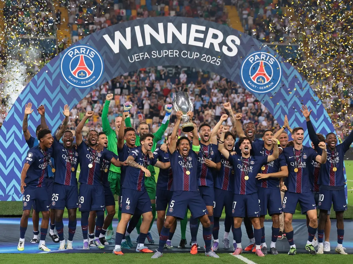 PSG a câștigat în premieră Supercupa Europei, 4-3 la penalty-uri cu Tottenham - Foto: Profimedia images