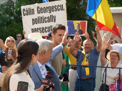 Protest de susținere pentru Călin Georgescu - Foto: Profimedia Images