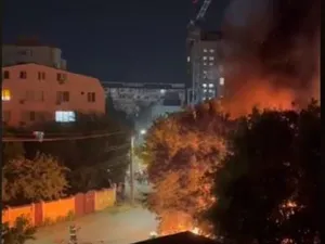 Incendiu puternic la Spitalul pentru copii Nicolae Robănescu din Capitală Foto: captură amator