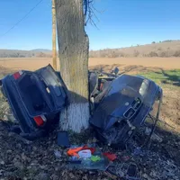 BMW rupt în două la propriu/FOTO: tulceanoastra.ro