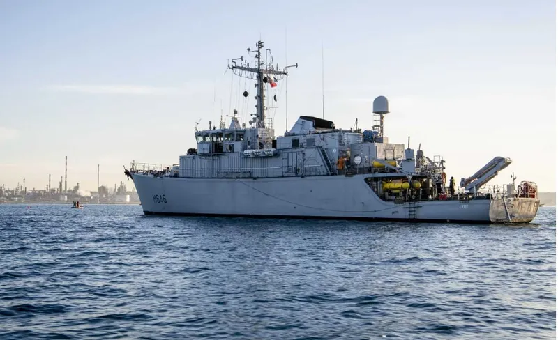 Navă-vânătoare de mine din clasa Tripartite - Foto: Profimedia Images (imagine cu rol ilustrativ)