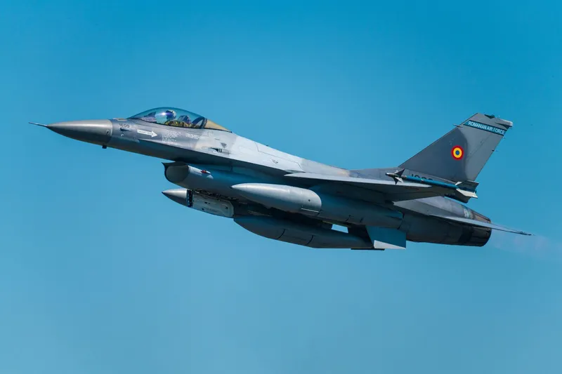 Avion de vânătoare F-16 românesc - Foto: Profimedia Images