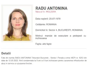 Antonina Radu, condamnata in dosarul Colectiv, a fugit din tara / FOTO: politiaromana.ro