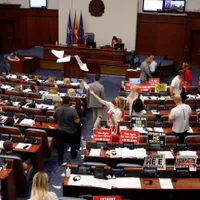 Vot în parlamentul Macedoniei de Nord/ Foto: Profimedia Images