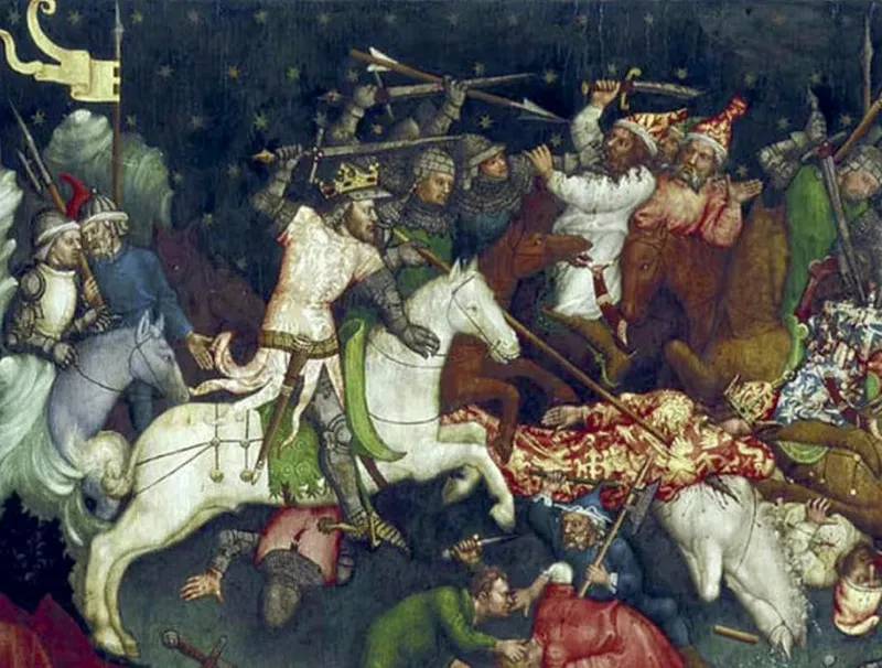 Scenă bătălie medievală