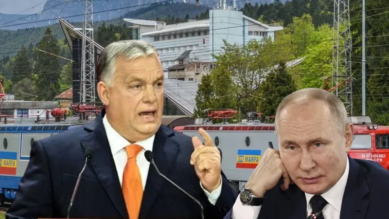 România a făcut bani ducând combustibil nuclear de la Putin la Viktor Orban - Foto: Profimedia Images / Facebook / CFR Marfă