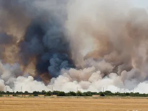 Mehedinţi: Temperaturile de peste 40 de grade îngreunează intervenţia pompierilor la incendii - FOTO: Inquam Photos / Cornel Putan