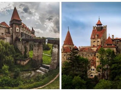 Castelul Corvinilor și Castelul Bran / Foto: brasov.net