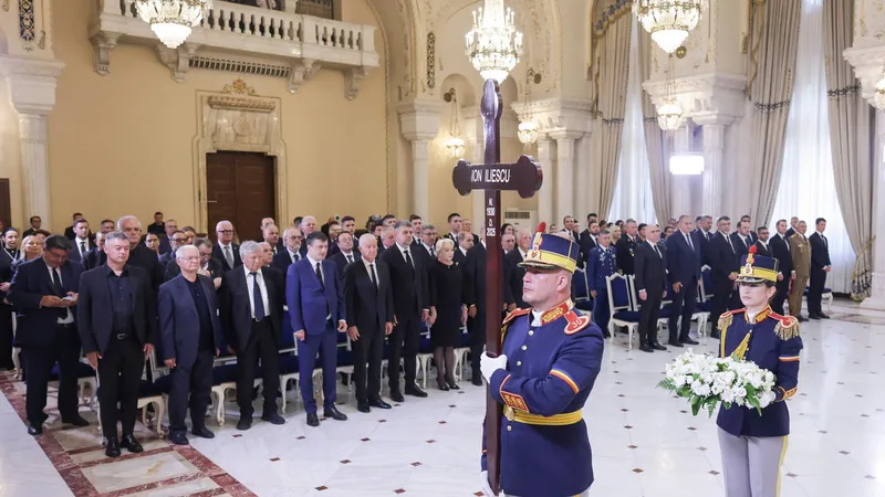 Iliescu, înmormântat cu onoruri militare. Cristi Pațurcă compune Imnul Golanilor. Moare sărac - Foto: INQUAM PHOTOS / George Călin