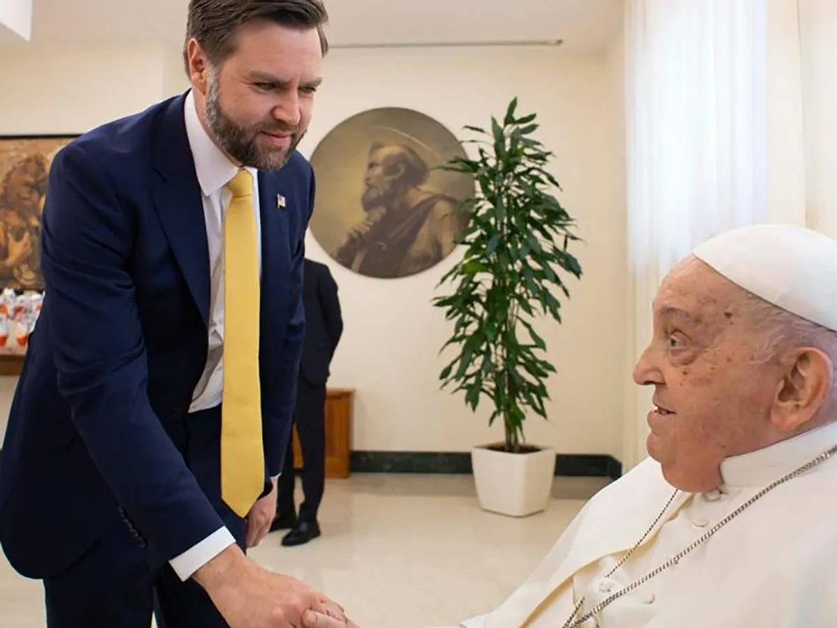 Papa Francisc s-a întalnit cu vicepreședintele J.D. Vance cu o zi înainte să moară. Ce au discutat? - Foto: Profimedia Images