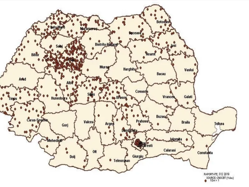 Cazurile de gripă din săptămâna 18-24 martie. S-au înregistrat 721 de cazuri noi de gripă. SURSA: CNSCBT