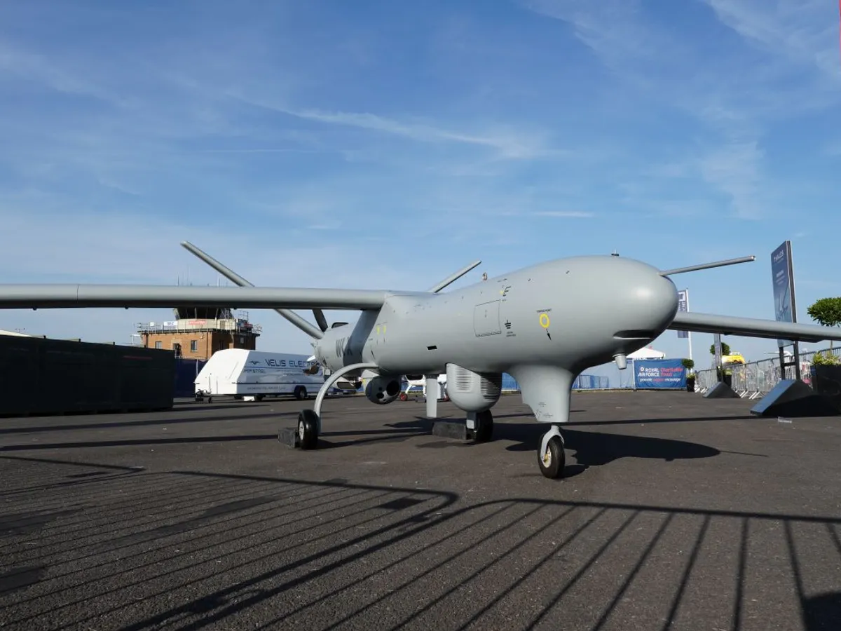 Dronă Watchkeeper X, dezvoltată de francezii de la Thales şi israelienii de la Elbit - Foto: Wikipedia/Nick/CC BY 2.0