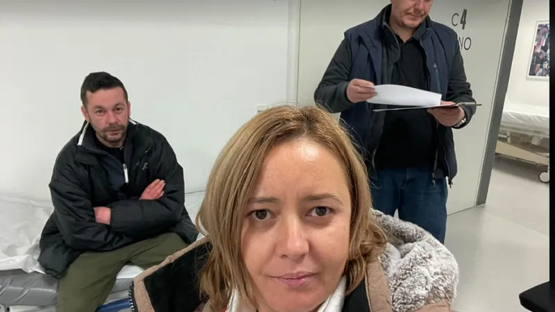 Un român abandonat în Germania (spate sânga) a fost găsit de voluntari. Foto: Facebook/ Voluntari în Europa