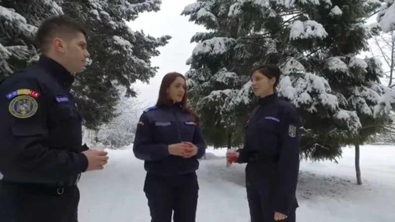 Captură din înregistrarea video a Jandarmeriei
