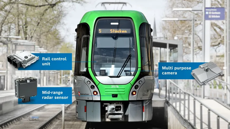 Tramvaiele din Iași avertizează singure vatmanul în caz de risc de accident. Ce e TFCW? - Foto: Bosch Romania