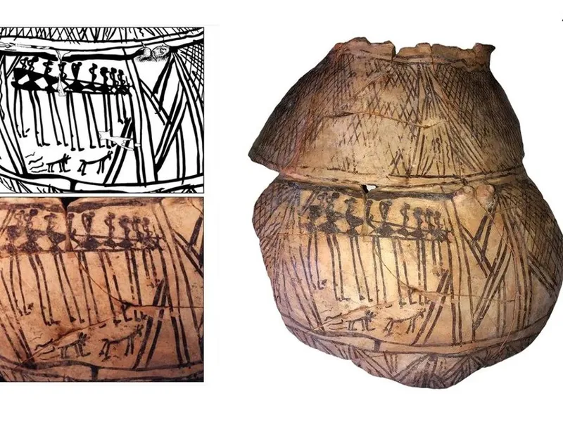 Misterul vasului atribuit culturii Cucuteni. Vechi de peste 6000 ani, înfățișează „Dansul Ielelor” - Foto: Muzeul Național de Istorie al Moldovei