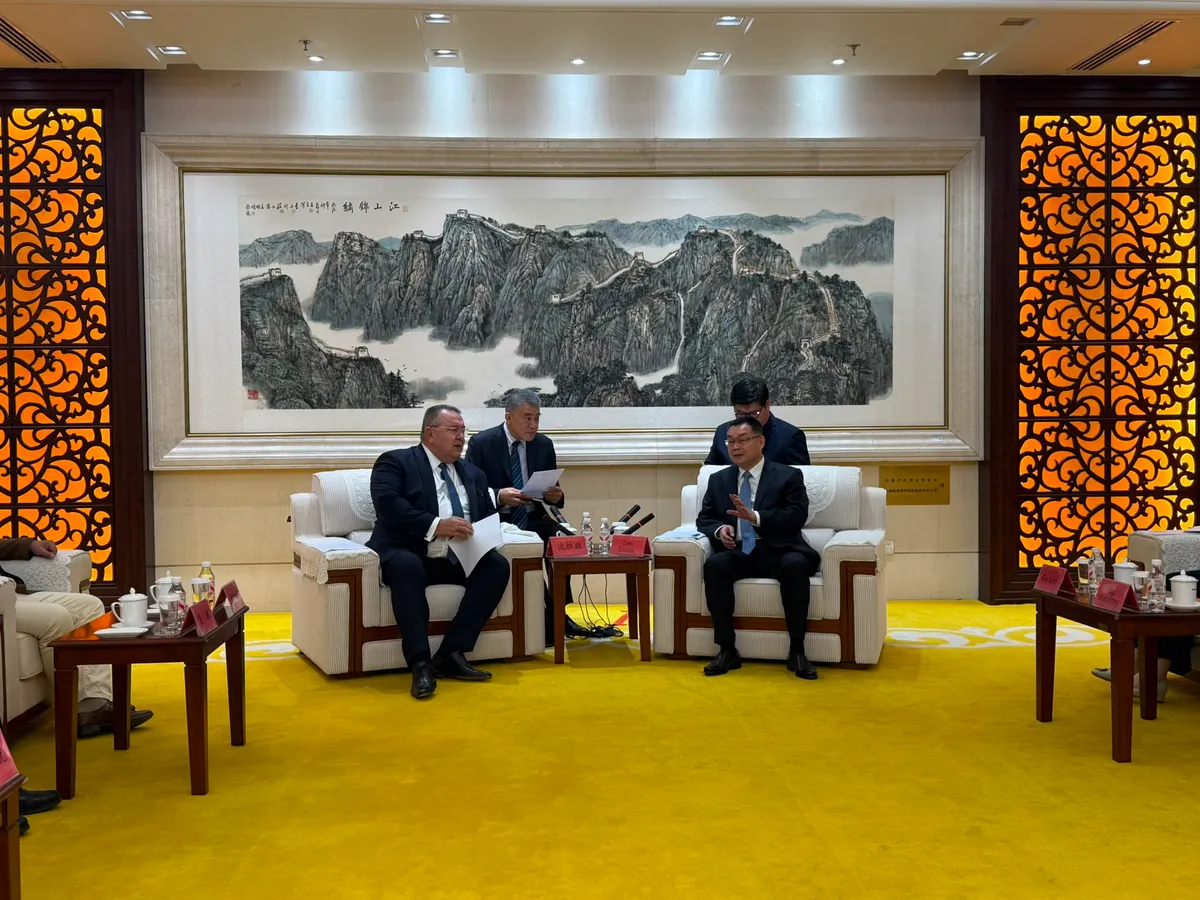 Președintele CCIR, Mihai Daraban, a avut, la Beijing, două întâlniri oficiale cu reprezentanți de prim rang ai mediului de afaceri chinez Foto: CCIR