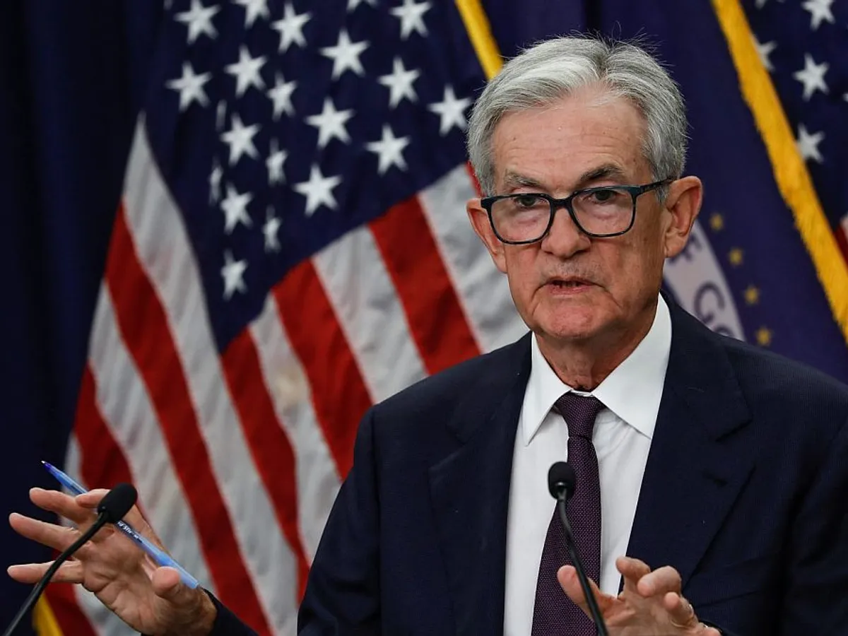 Jerome Powell, şeful Fed, în conferinţă de presă - Foto: Profimedia Images