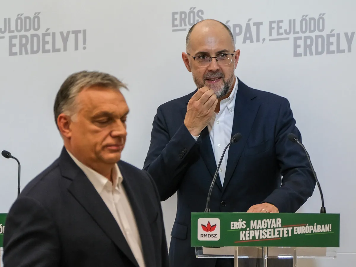 Viktor Orban și Kelem Hunor, președintele UDMR, aliatul Fidesz din România Foto/INQUAM Photos/Raul Stef