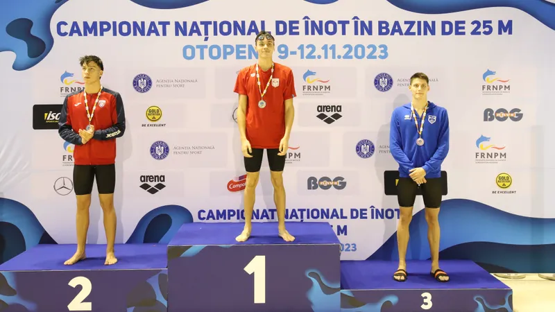 Fenomenalul Popovici s-a impus fără emoții în proba de 200 m liber la Naţionalele în bazin scurt - Foto: Facebook/FRNPM