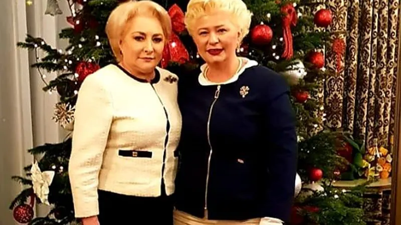 Grațiela Drăghici, vicepreședintă OFSD, alături de Viorica Dăncilă, fosta șefă a PSD. FOTO: Facebook Grațiela Drăghici