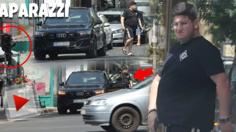 Gabi Oprea Jr., „rege” al aroganțelor: parchează SUV-ul de lux pe trecere și merge în șlapi. / Foto: spynews.ro