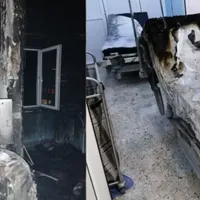 O candelă pusă la capul unui muribund a incendiat un spital. - Foto: Antena3