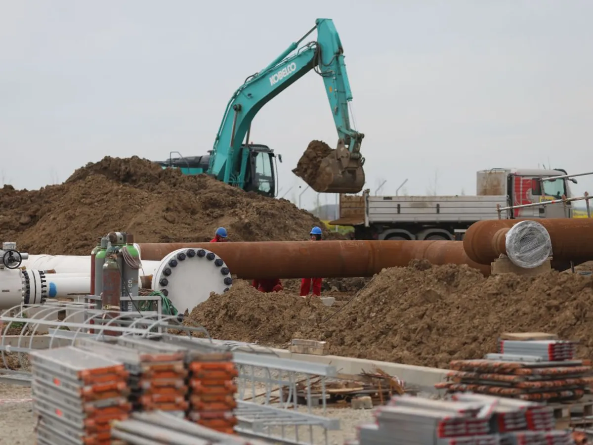 Proiectul Neptun Deep. În prezent, la Tuzla, se lucrează la construcția stației de măsurare a gazelor naturale