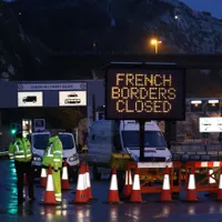 Franșa nu mai permite intrarea vehiculelor din Marea Britanie Foto: Digi24