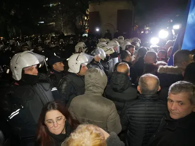 Protest în Tirana - Foto: Profimedia Images