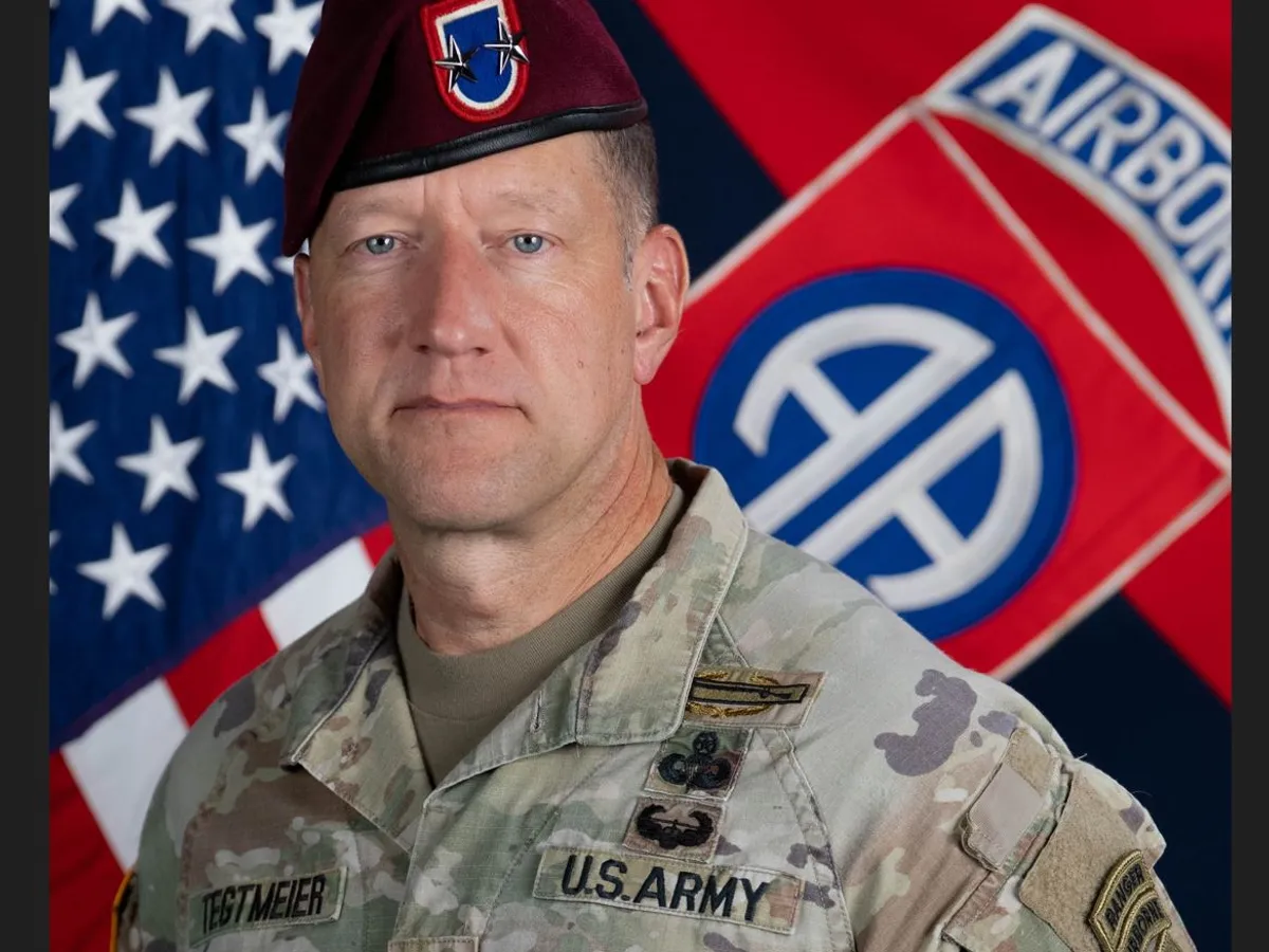 General-maior Brandon R. Tegtmeier, comandantul diviziei 82 Aeropurtate - Foto: Profimedia Images (imagine cu rol ilustrativ)