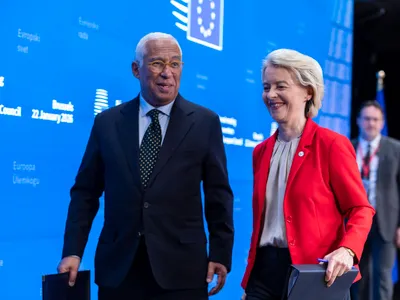 Președinta Comisiei Europene, Ursula Von der Leyen, și președintele Consiliului European, Antonio Costa vor o Europă cu două viteze - Foto: Profimedia  Images (imagine cu rol ilustrativ)