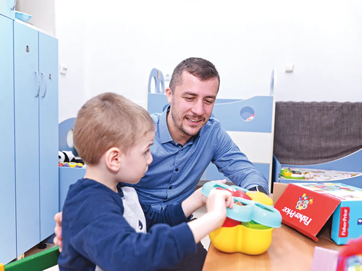 Alexandru Tudose, în vizită la Fundația Copii în Dificultate
